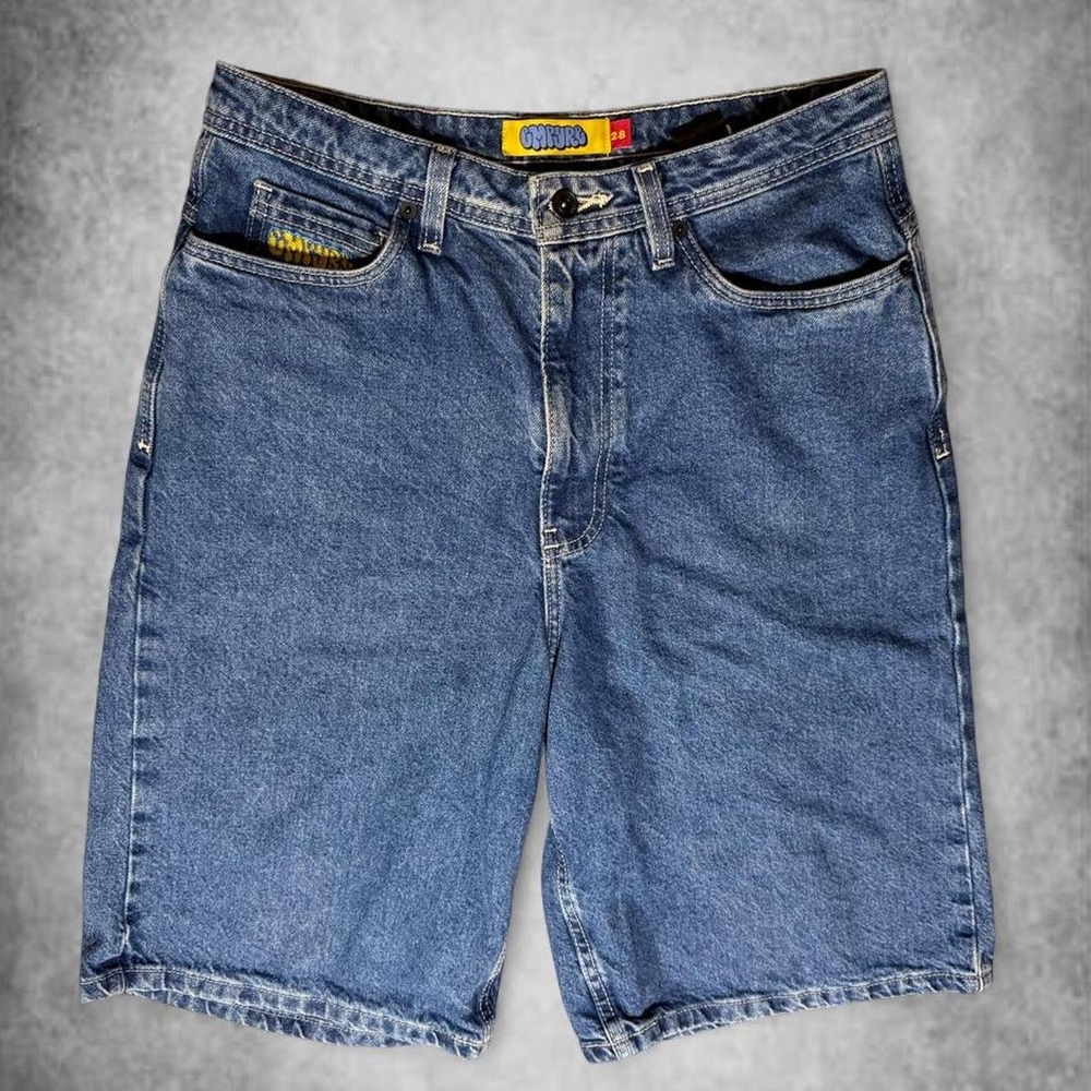 Empyre Denim Jean Shorts Mens 28 Blue Baggy Relaxed Y2K Streetwear Skater Jorts